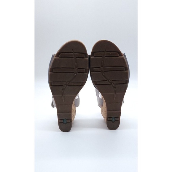Stonefly Open Toe Strappy Wedge Cork Sandal Adjustable Women's Size 9 - Picture 9 of 12